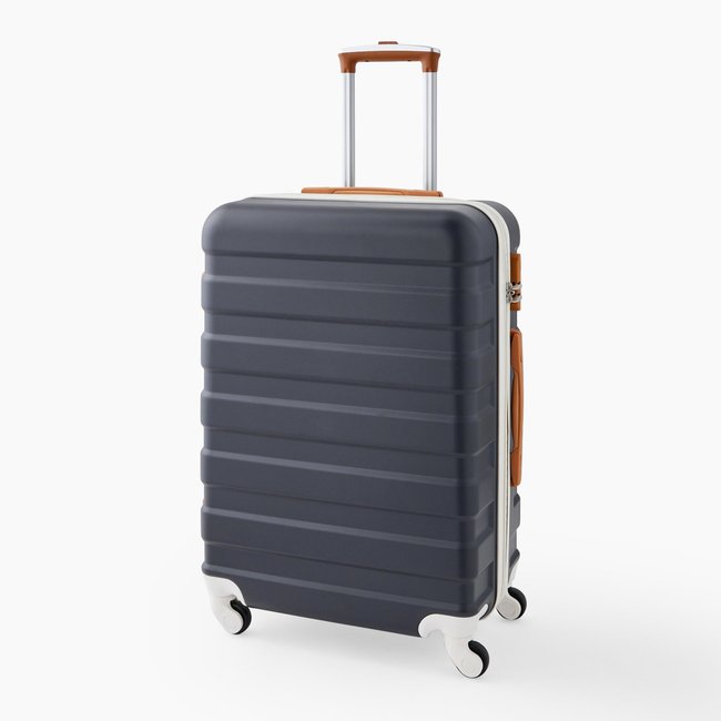 Valise rigide, 4 roues, 65cm marine <span itemprop=