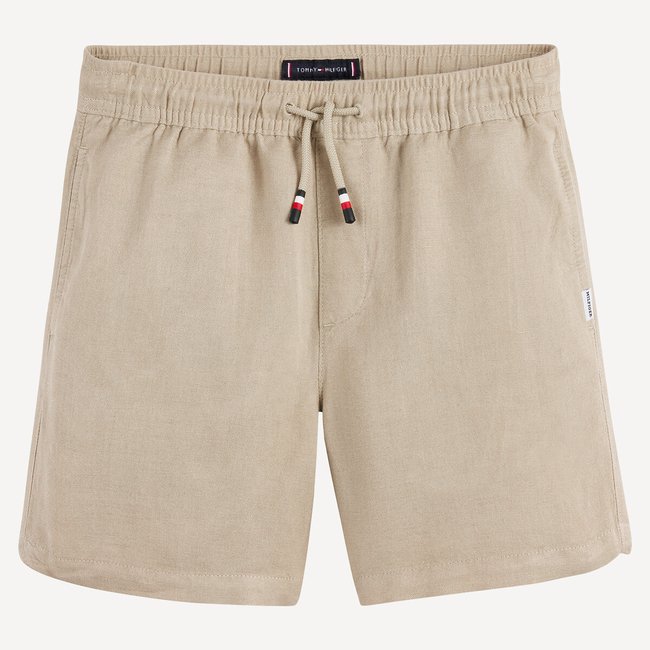 Shorts aus Leinen beige <span itemprop=