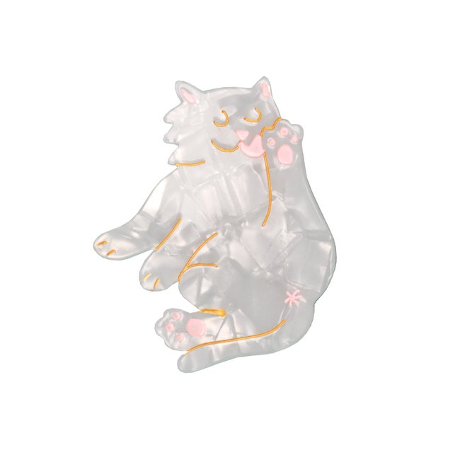 Pince à cheveux Chat Blanc - COUCOU SUZETTE