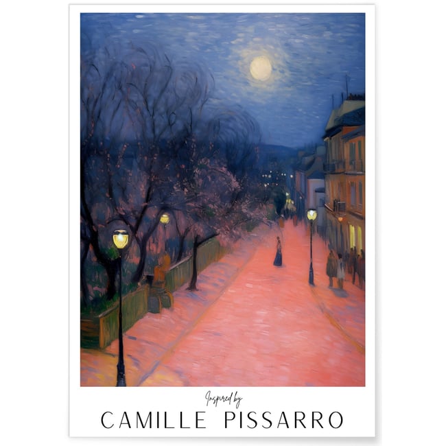Affiche Camille Pissarro n°1 Couleur blanc <span itemprop=