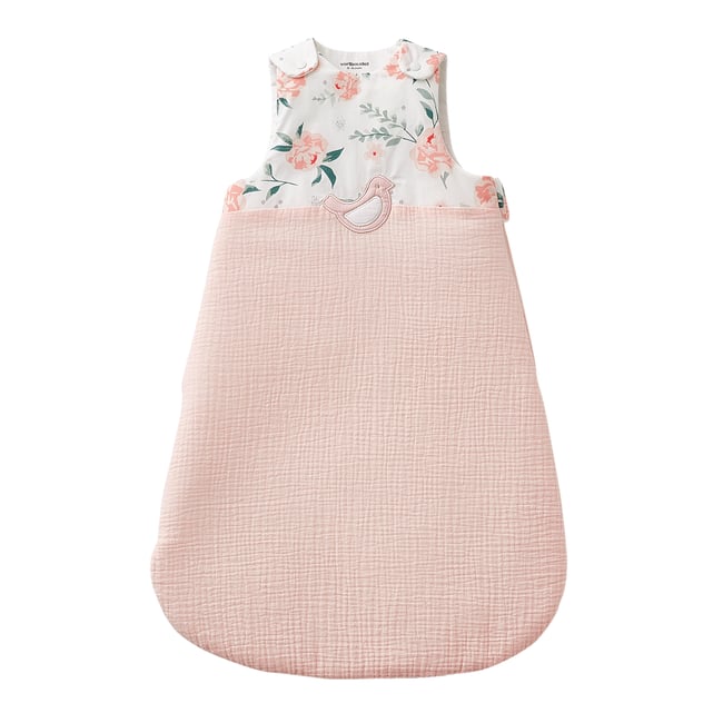 Gigoteuse sans manches en gaze de coton EAU DE ROSE Oeko-Tex® rose <span itemprop=
