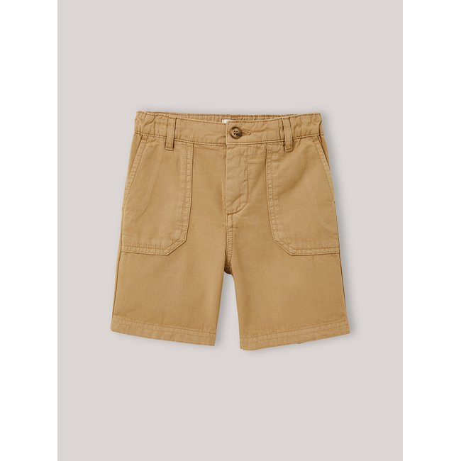Bermuda charpentier beige <span itemprop=