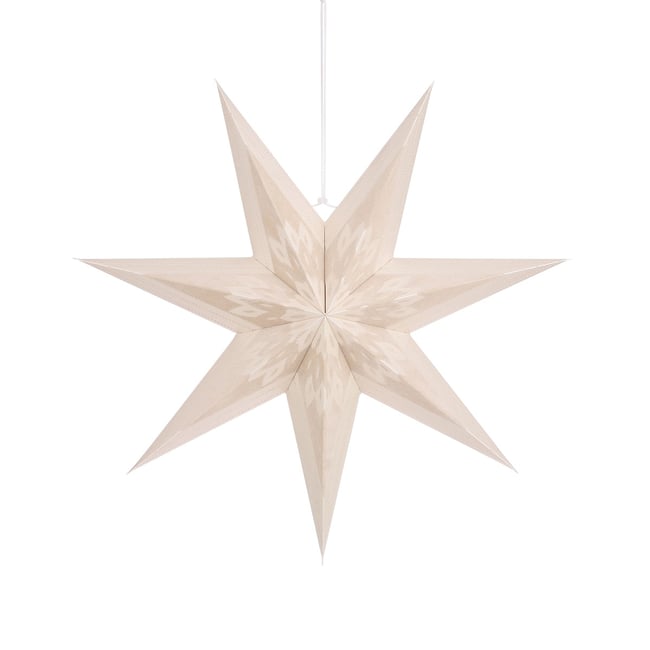 Étoile de Noël Couleur beige <span itemprop=