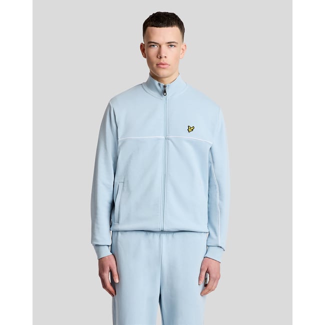 Passepoilé zippé intégral de survêtement Top bleu opale <span itemprop=