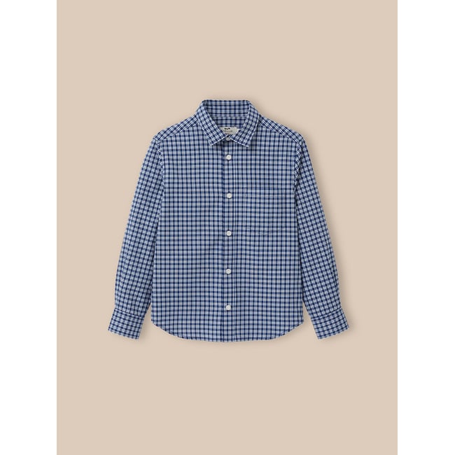 Chemise à carreaux carreaux bleu <span itemprop=