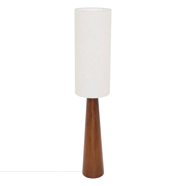 Lampadaire cylindrique en pin SERGIO Couleur marron <span itemprop=