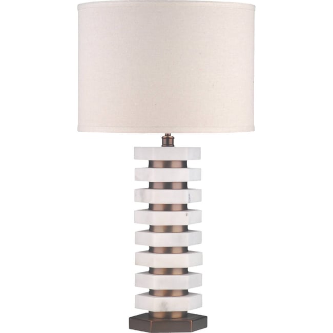 Lampe à poser en marbre Couleur naturel <span itemprop=