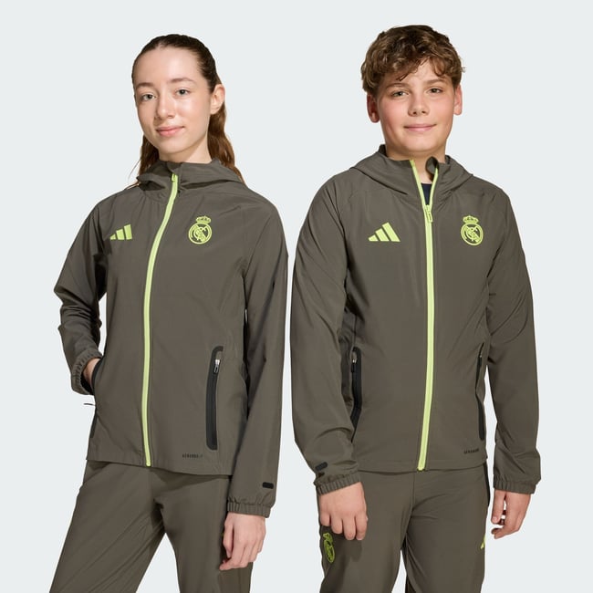 Veste De Voyage Real Madrid Tiro 25 Competition Vis Tech utility grey / semi frozen yellow <span itemprop=