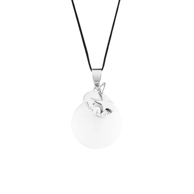 Bola de grossesse Mon Etoile - Email ivoire multicolore <span itemprop=