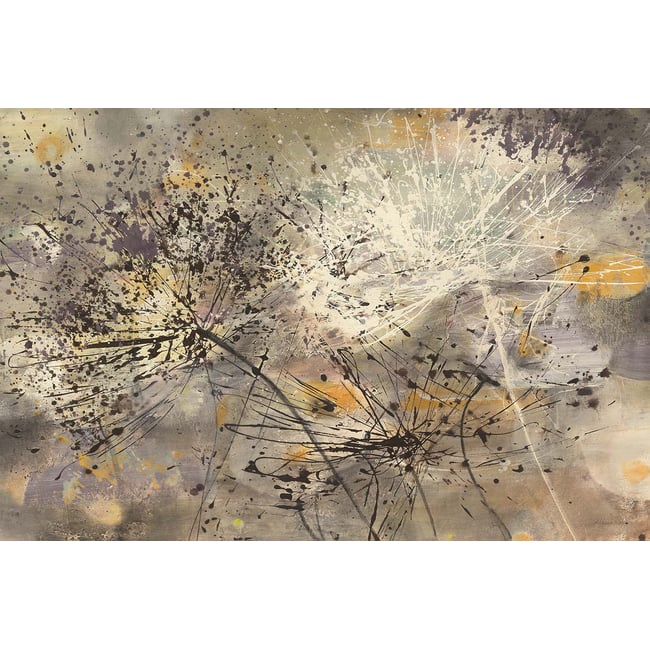 Tableau abstrait cierges magiques - HEXOA