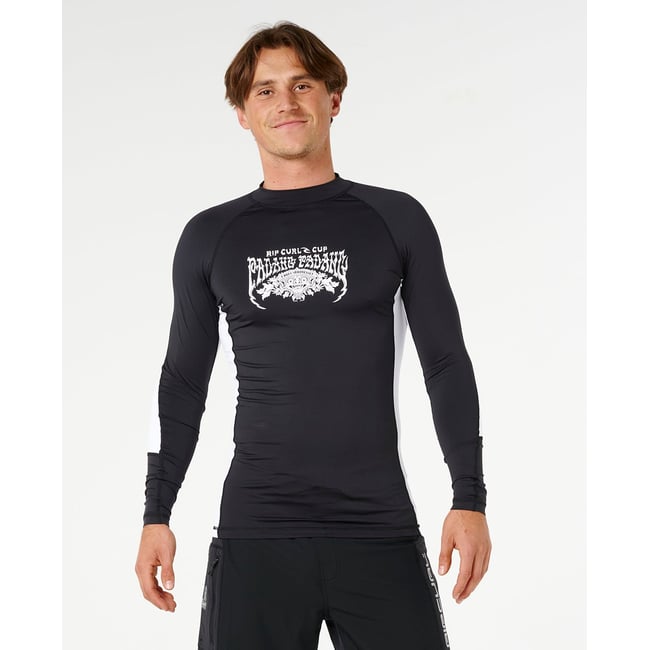 T-shirt anti-UV Padang Cup Perf manches longues black <span itemprop=