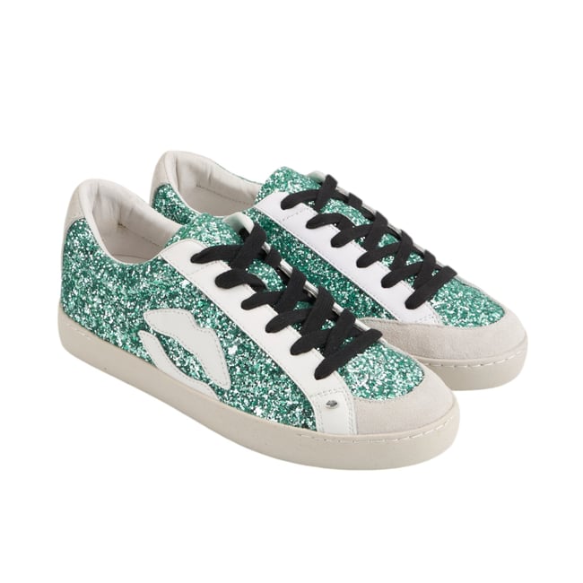 Baskets En Cuir Colette Glitter - BONS BAISERS