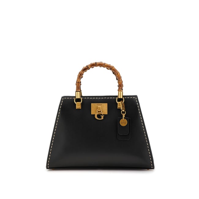 Sac À Main Stephi Anses Bambou noir <span itemprop=