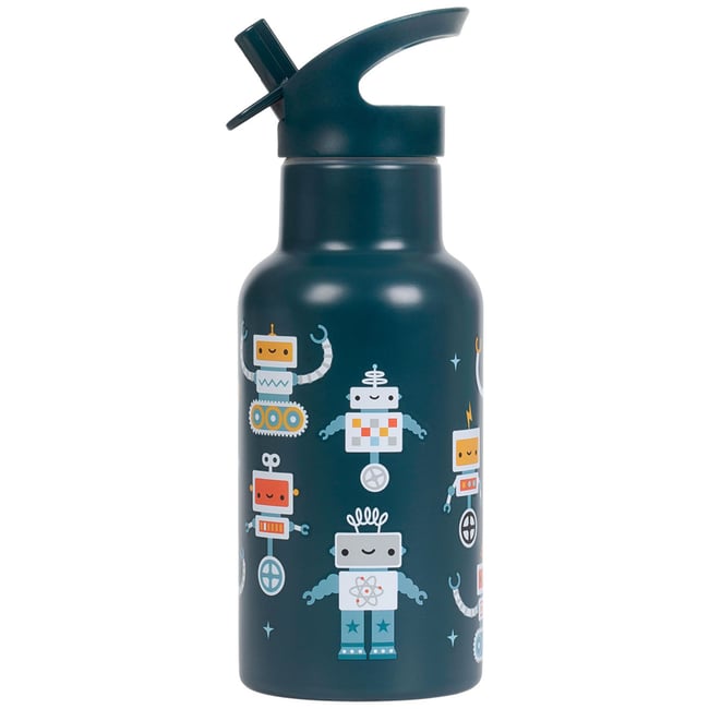 Gourde isotherme enfant 350 ml Robots - A LITTLE LOVELY COMPANY