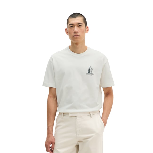 T-shirt regular avec un grand imprimé au dos - MARC O'POLO