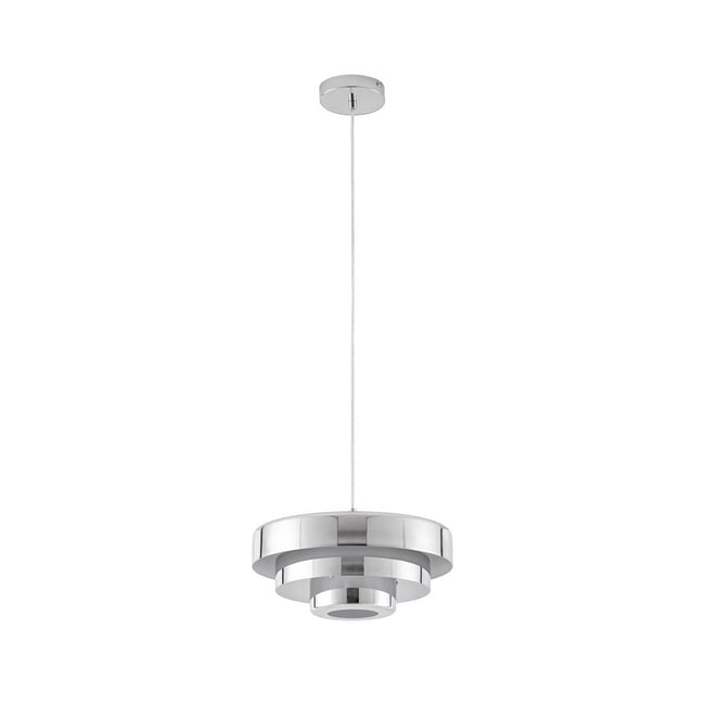 Suspension en métal design, Tivra Couleur chromé <span itemprop=