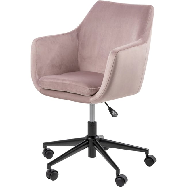 Fauteuil de bureau réglable en velours - RECOLLECTION
