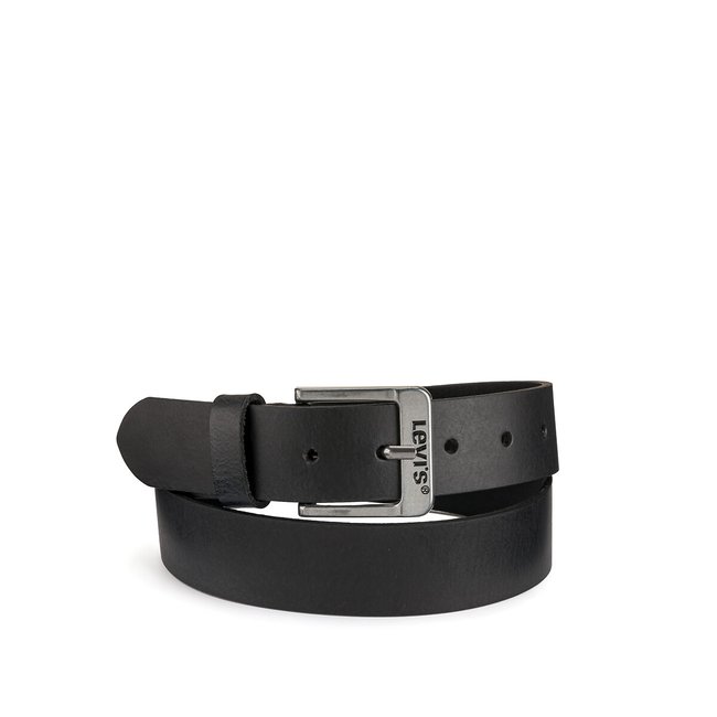 Ledergürtel Free schwarz <span itemprop=