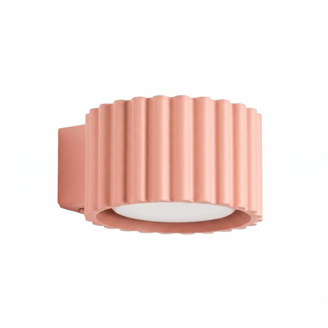 Applique murale Aluminium Pêche Gx53 1 AURA Couleur pêche <span itemprop=
