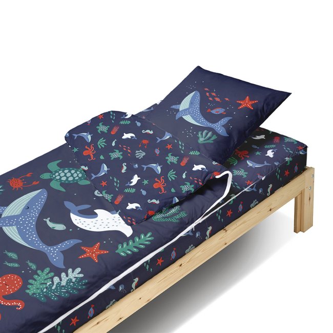 Caradou® sans couette Océan Parure de lit enfant bleu <span itemprop=
