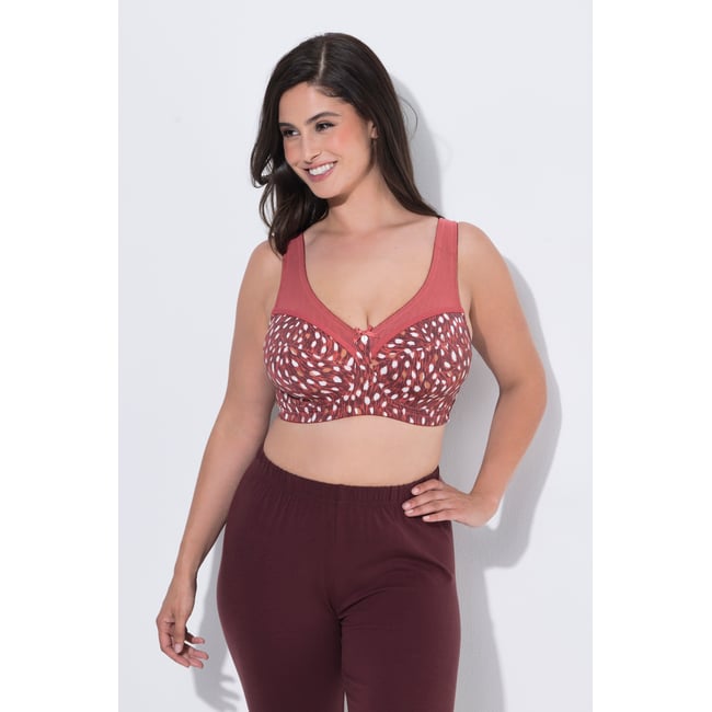 Soutien-gorge de maintien avec motif feuille morte <span itemprop=