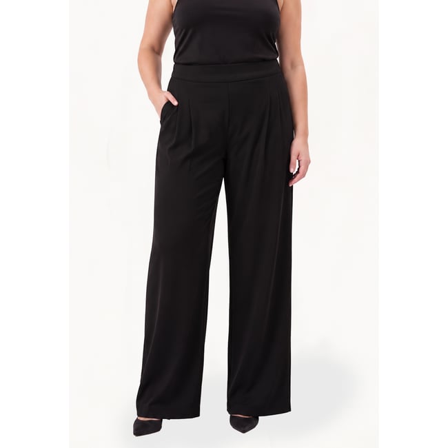 Pantalon Flare Fit noir <span itemprop=