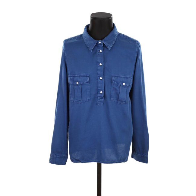 Chemise en coton - Très Bon État bleu <span itemprop=