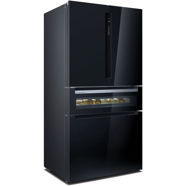 Réfrigérateur multi portes KF96RSBEA IQ700 cave à vin noir <span itemprop=