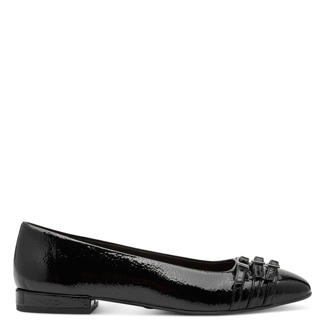 Ballerine talon bloc noir <span itemprop=