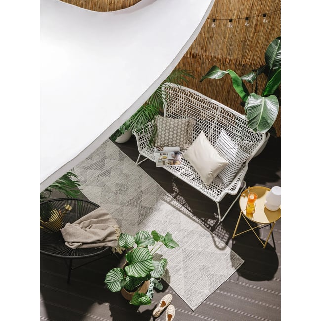Tapis de couloir d'extérieur & intérieur BRONCO Couleur gris <span itemprop=