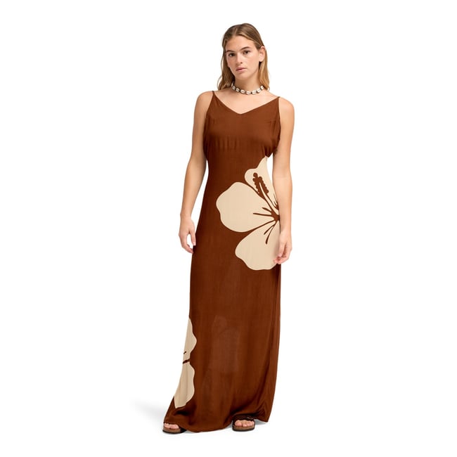 Robe à bretelles BEND LIKE MERMAID. marron cappuccino <span itemprop=