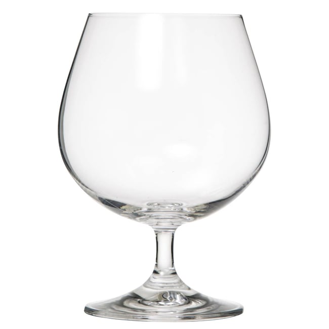 Lot de 4 verres à cognac en verre cristallin 40 cl COGNAC Couleur transparent <span itemprop=
