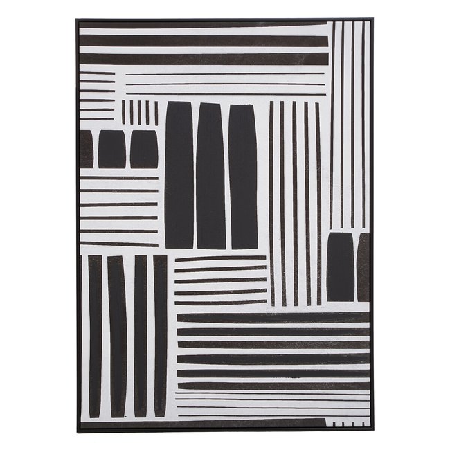 143 x 103cm Retro Stripes Wall Art, green, SO'HOME