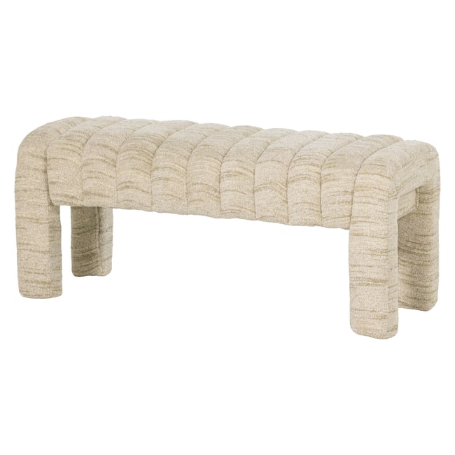 Banc en bouclé FREX Couleur naturel <span itemprop=