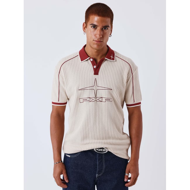 Polo Knockout crème camel <span itemprop=