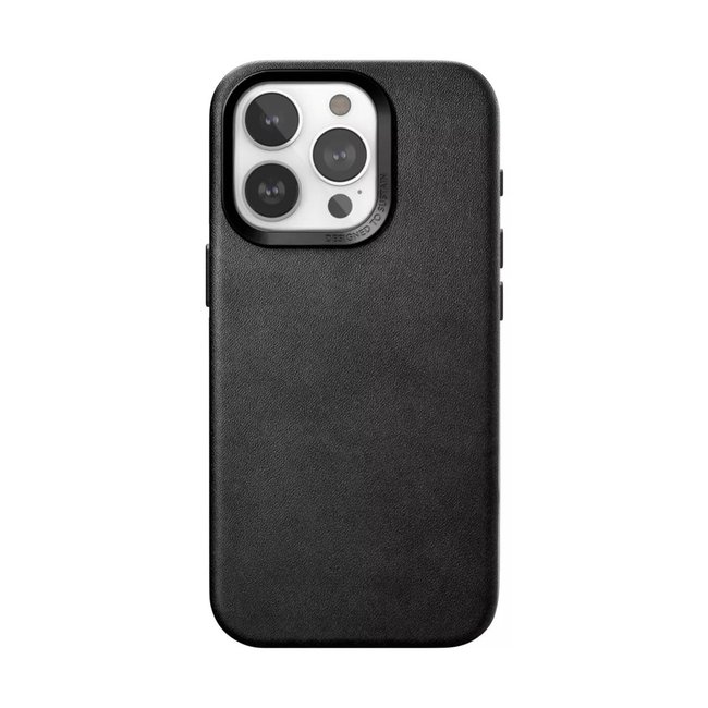 Coque iPhone 15 Pro Max Cuir noir - WOODCESSORIES