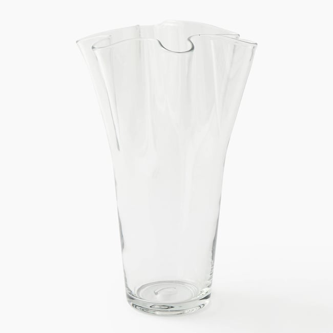 Vase, 22xH33cm, en verre Couleur transparent <span itemprop=