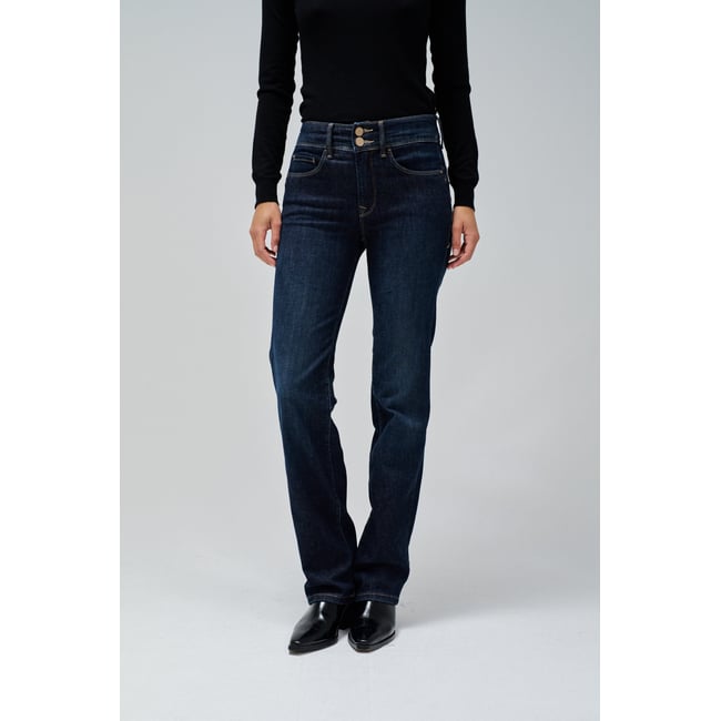 JEANS SECRET PUSH IN STRAIGHT bleu denim <span itemprop=