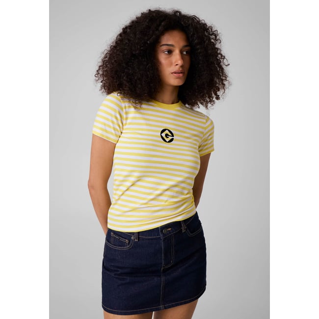 Gj X Minions T-Shirt Rayé jaune <span itemprop=