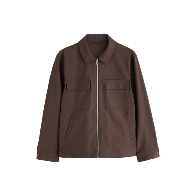 Veste technique stretch n. premium marron chocolat <span itemprop=