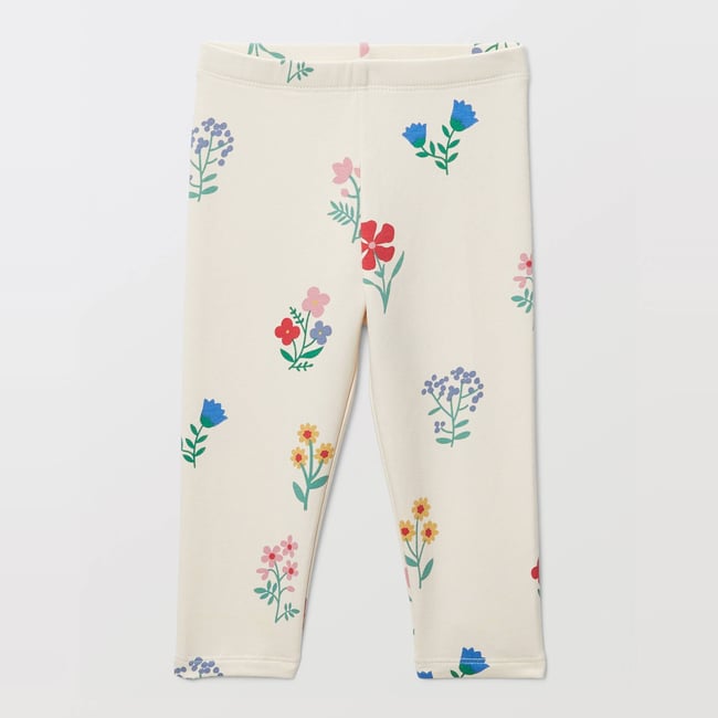 Legging chaud imprimé en coton BIO GOTS naturel <span itemprop=