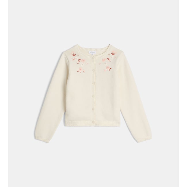 Gilet vouce écru <span itemprop=