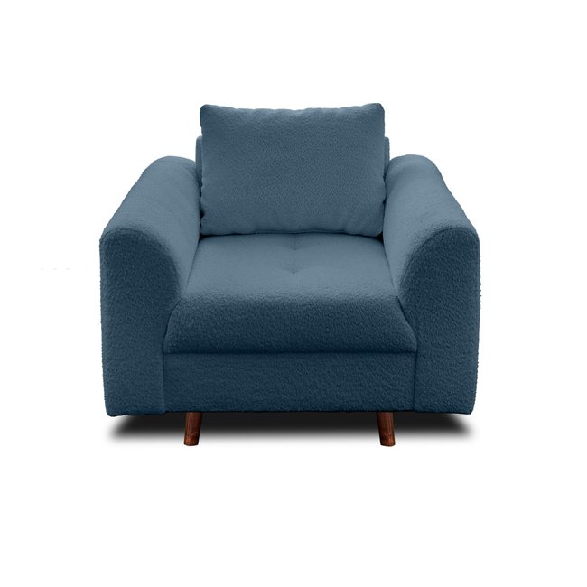 Fauteuil en Tissu bouclette - RUNE - LISA DESIGN