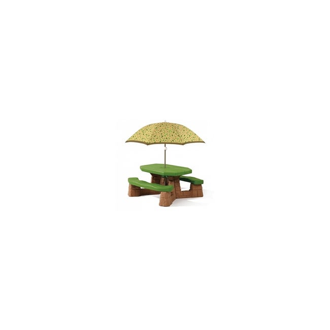 Table picnic Naturally Playful avec parasol- socle brun - STEP2