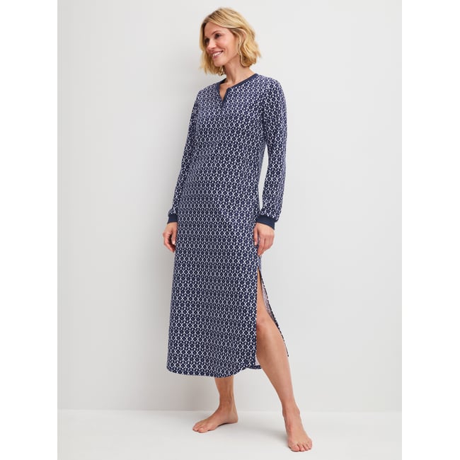 manches longues Coton MIDNIGHT HEARTS bleu paon <span itemprop=