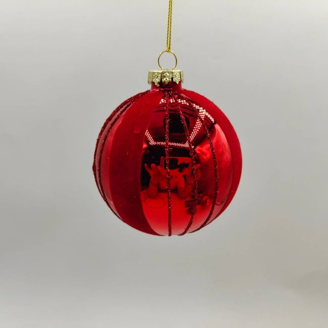 BDN VERRE 80MM RAYE VEL RGE Couleur rouge <span itemprop=
