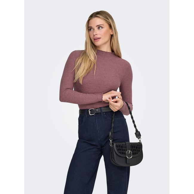 Pull col montant en fine maille - ONLY