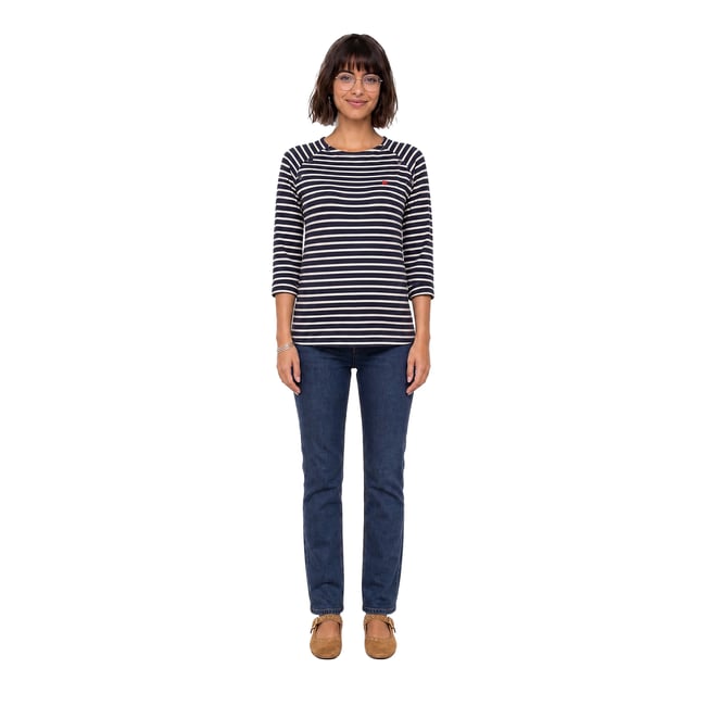 T-shirt grossesse et allaitement marine <span itemprop=