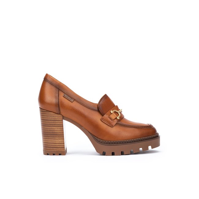 Chaussures à talon cuir CERVERA brandy <span itemprop=