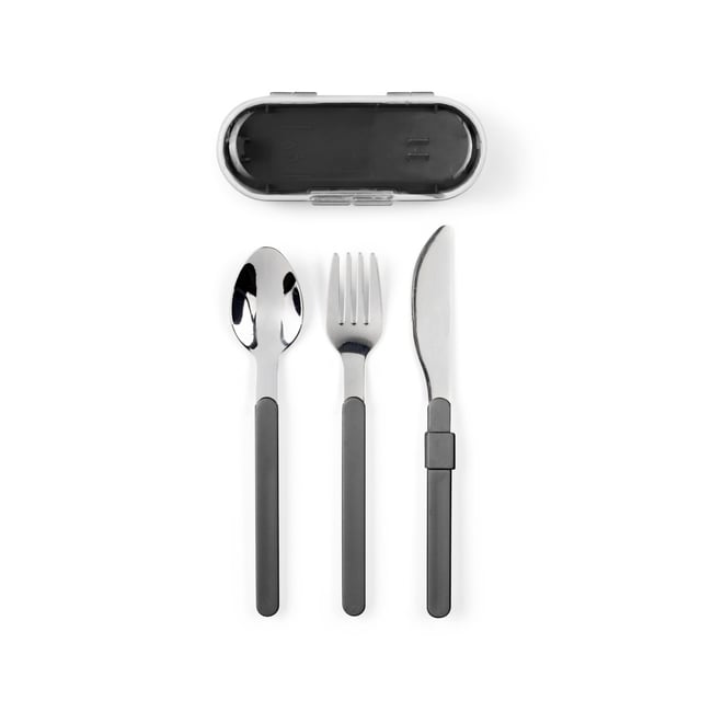 Set de couverts démontables gris <span itemprop=